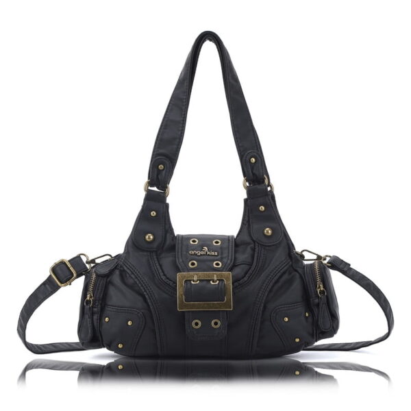 Angelkiss Purse for Women PU Wallet With Adjustable Shoulder Strap Crossbody Bag Single Satchel Handbags Hobo Bag