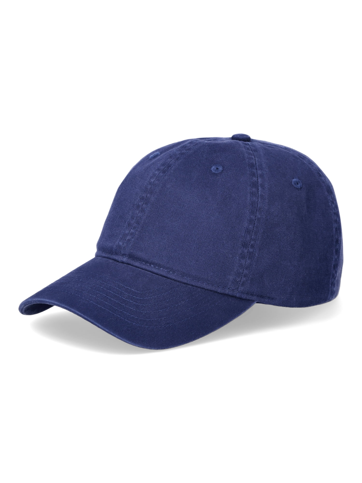 George Men's Solid Cotton Twill Baseball Cap, Blue Cove