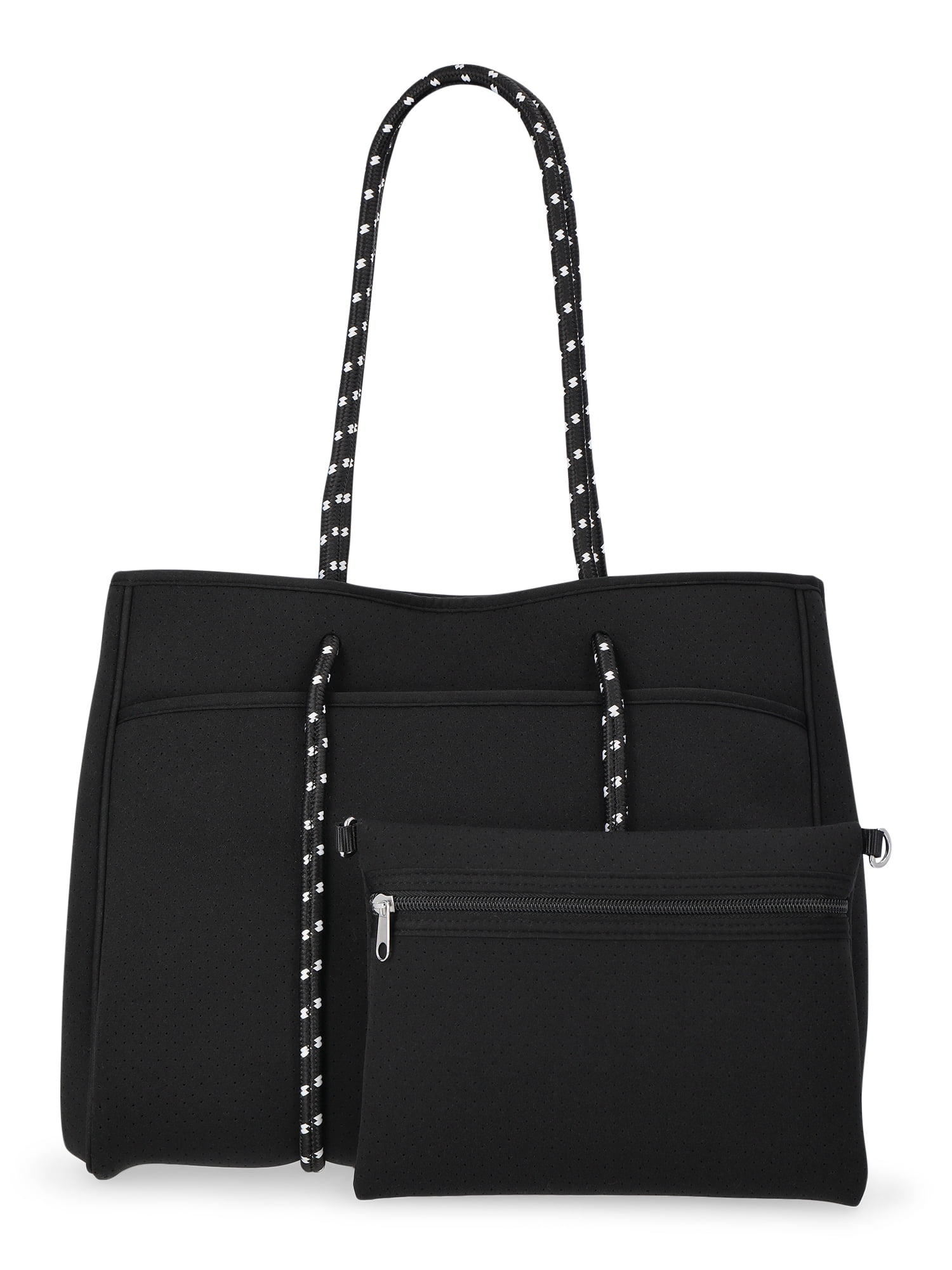 No Boundaries Women's Neoprene Beach Tote Bag, Black