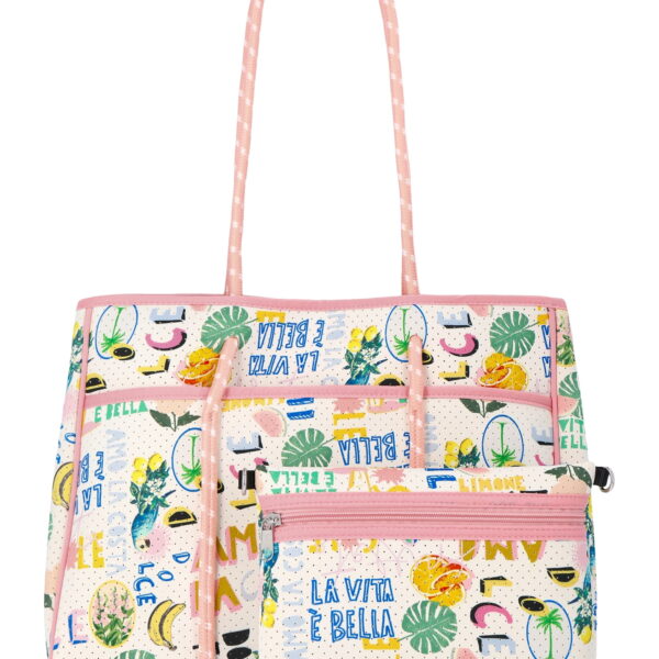 No Boundaries Women's Neoprene Beach Tote Bag, Multi