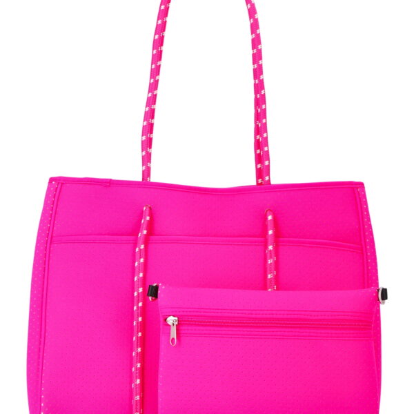 No Boundaries Women's Neoprene Beach Tote Bag, Pink