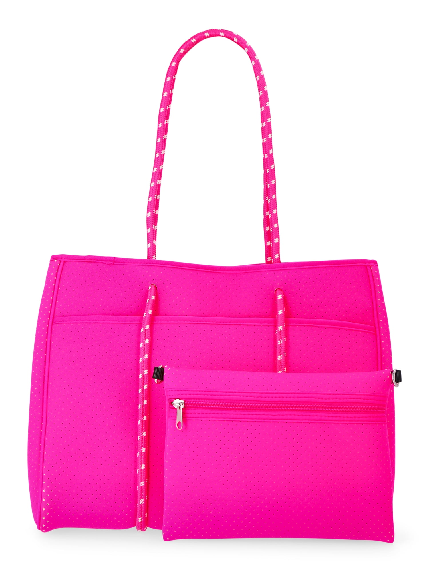 No Boundaries Women's Neoprene Beach Tote Bag, Pink