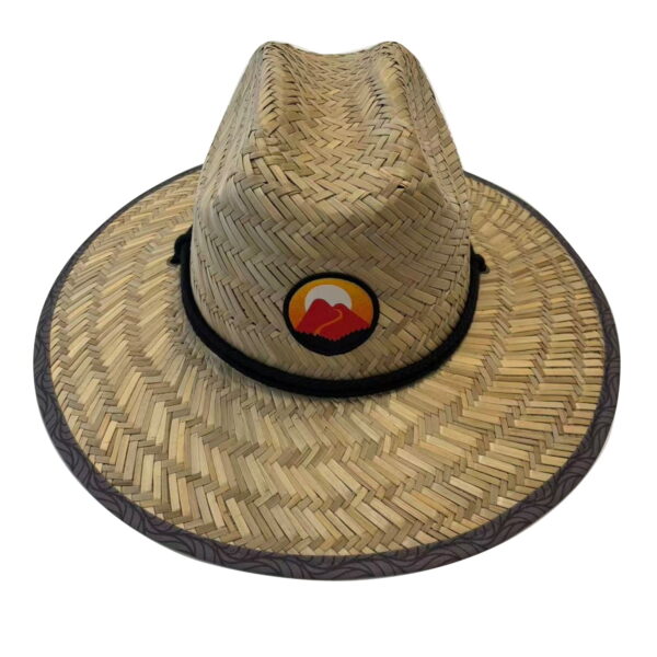 Ozark Trail Men's Wide Brim Straw Hat, Taupe