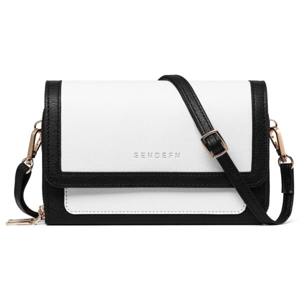SENDEFN Crossbody Bags for Women Vegan Leather Purses Woman Fashion Shoulder Bag with Adjustable Strap