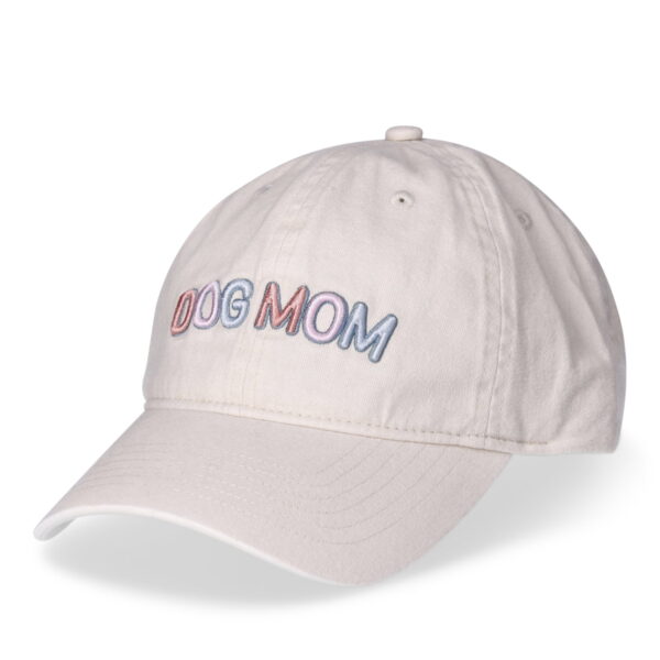 Time and Tru Women's Cotton Twill Dog Mom Baseball Hat, Mother of Pearl