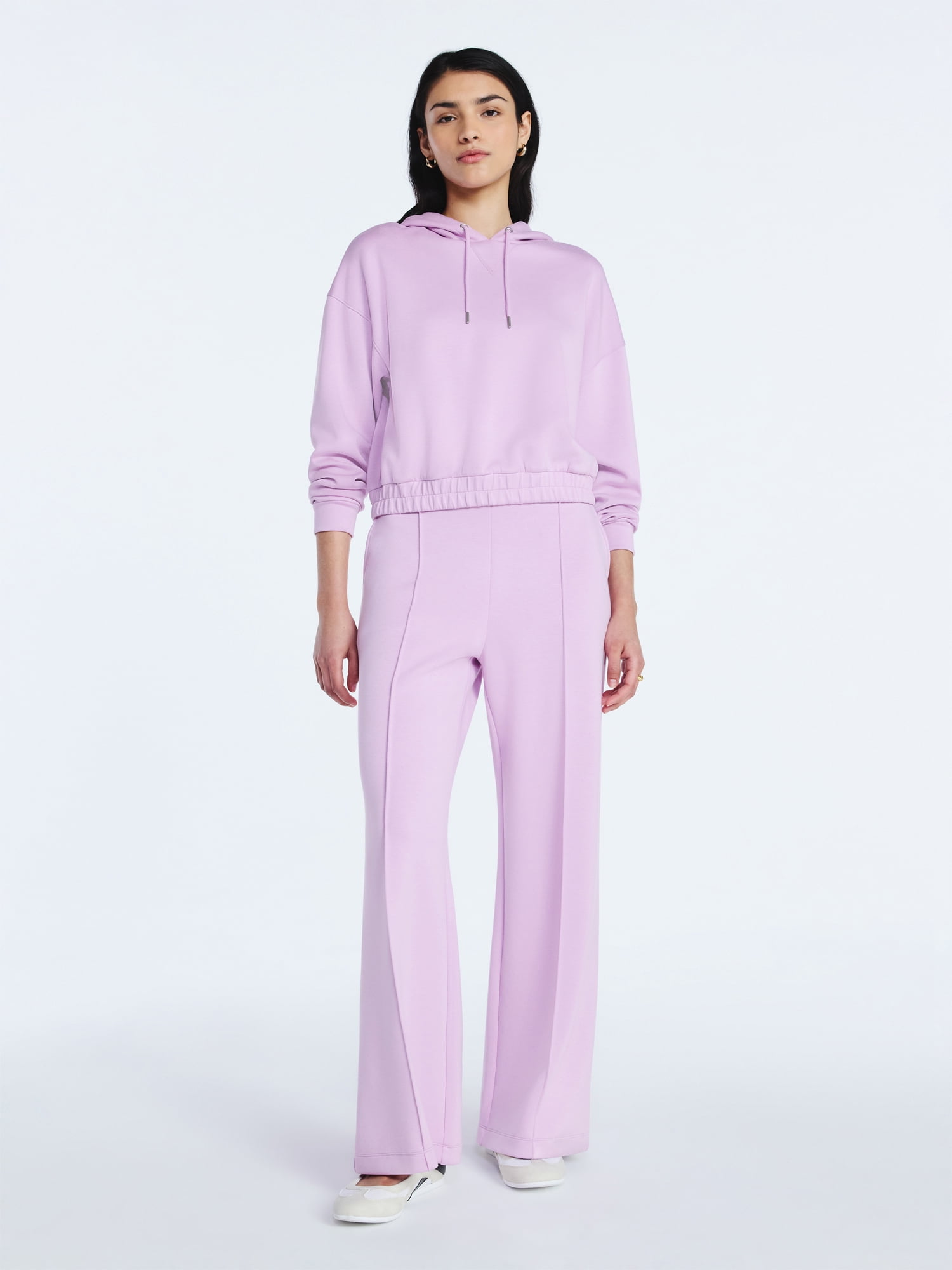 Scoop Women's and Women's Plus New Scubaknit Seamed Sweatpants, Regular and Short Lengths, Sizes XS-4X - Image 2