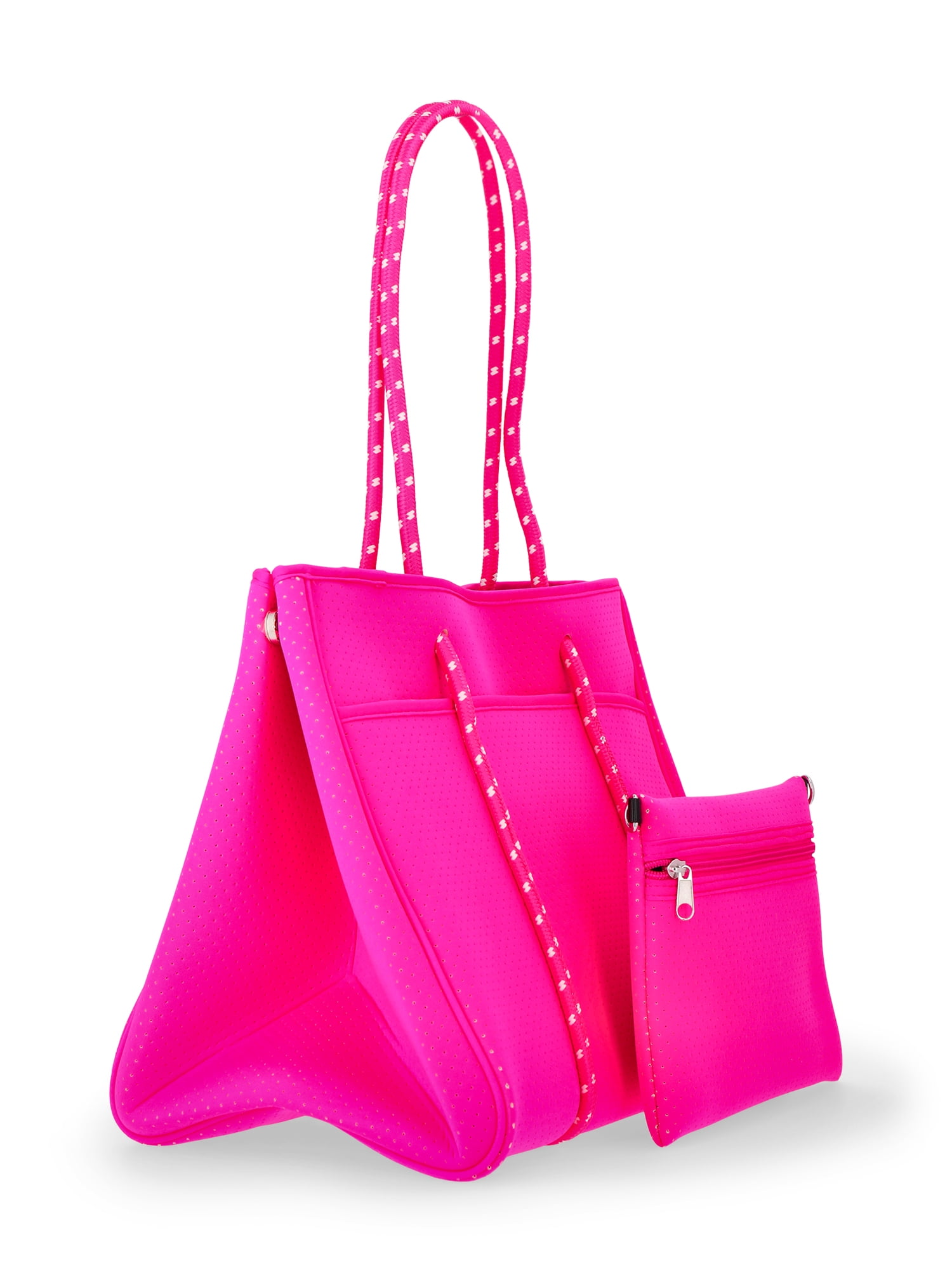 No Boundaries Women's Neoprene Beach Tote Bag, Pink - Image 3