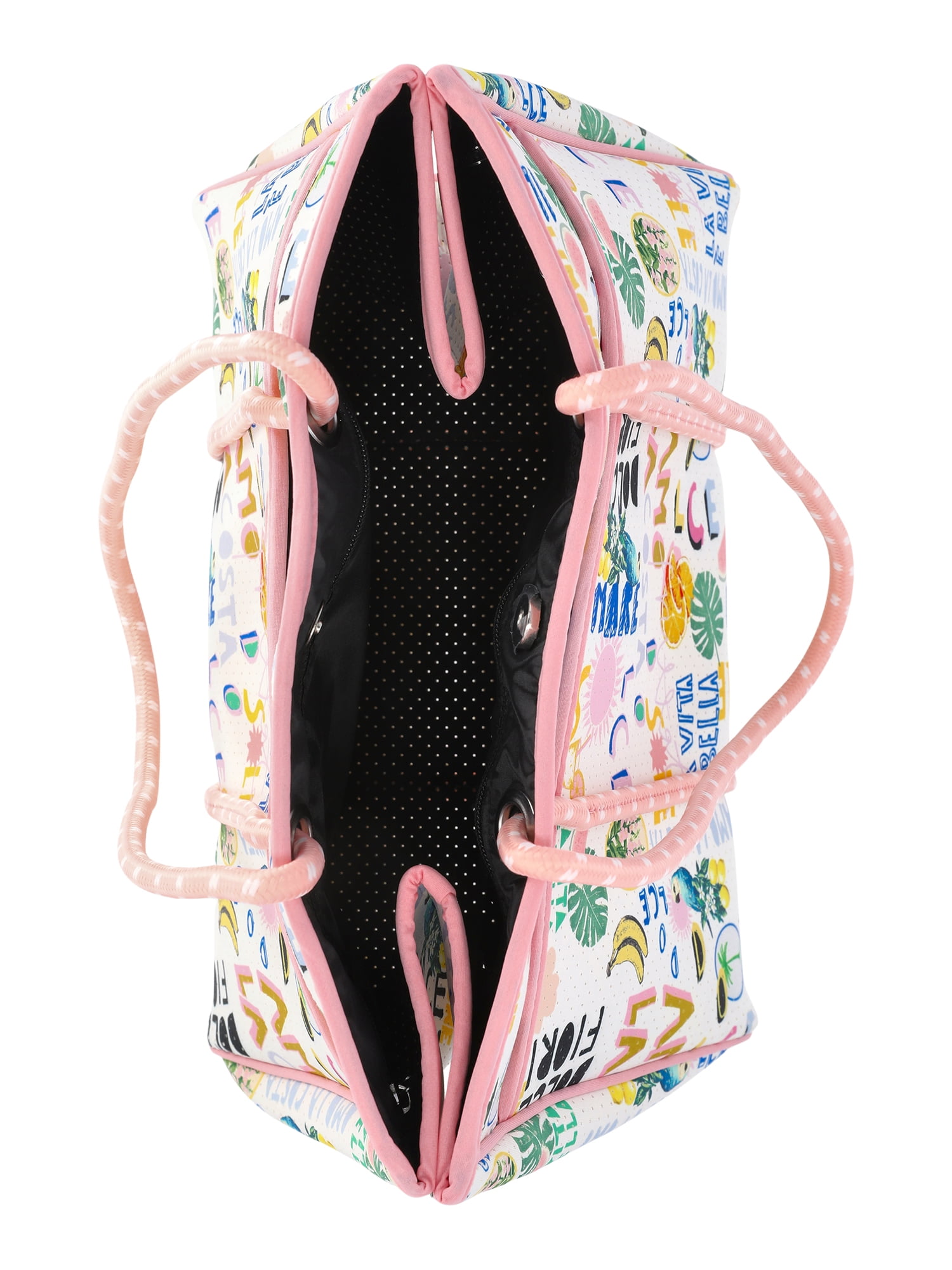 No Boundaries Women's Neoprene Beach Tote Bag, Multi - Image 4