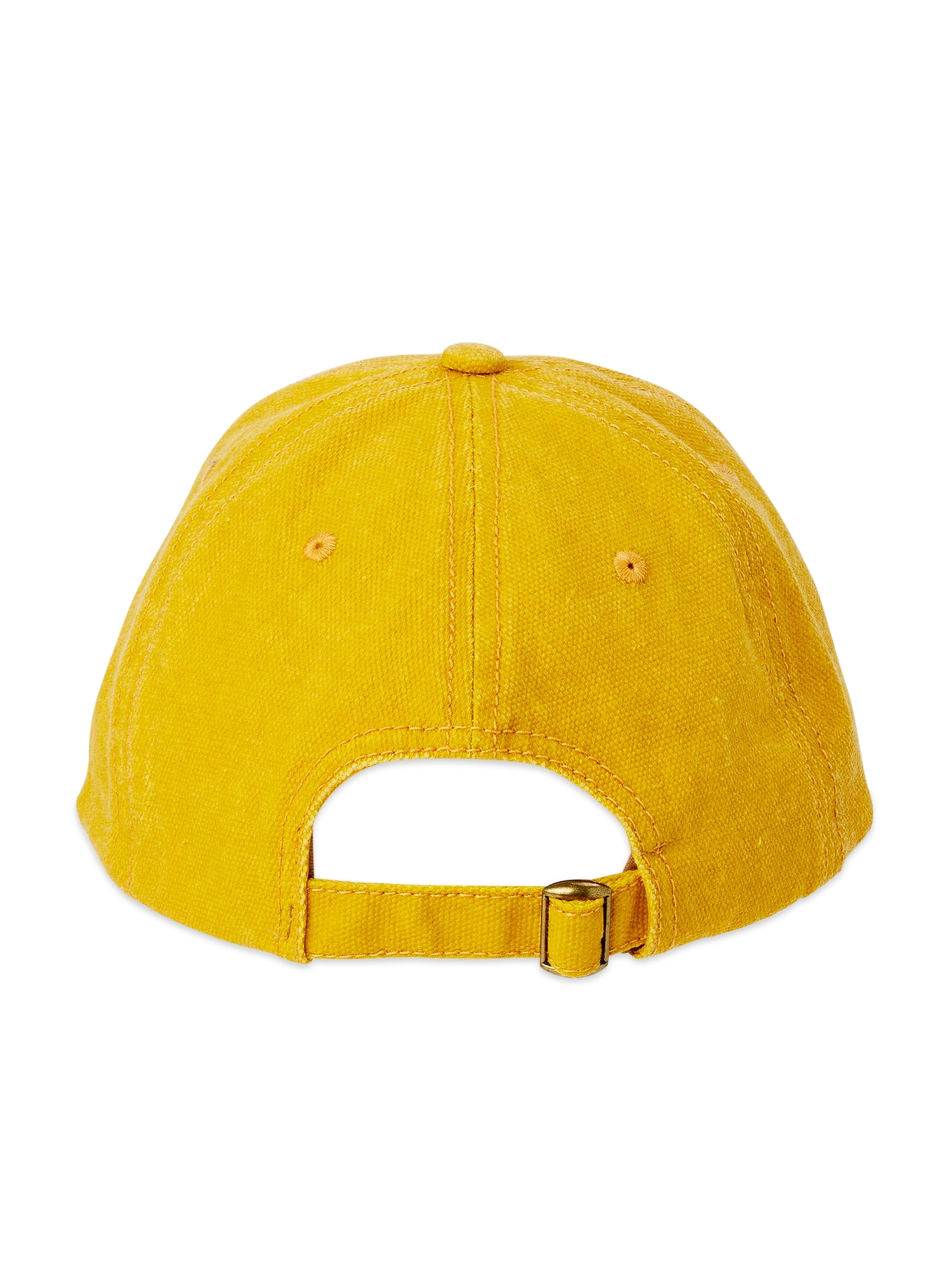 Time and Tru Women's Autumn Gold Embroidered Bee Kind Washed Cotton Twill Baseball Hat Autumn Gold - Image 3