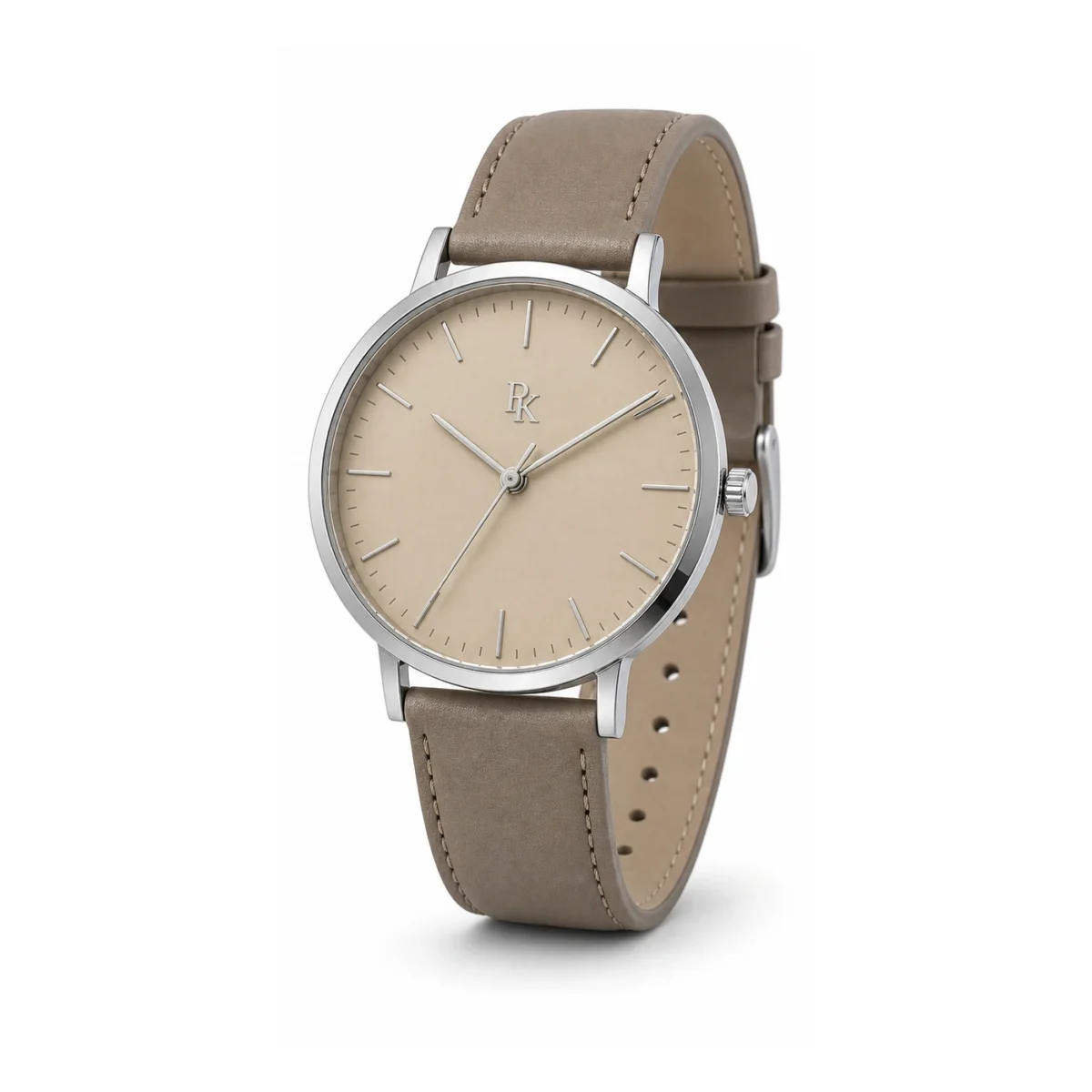 rk-min-40-snd-lth-main Royal Kinzy Minima 40mm Sand Leather Minimalist Watch