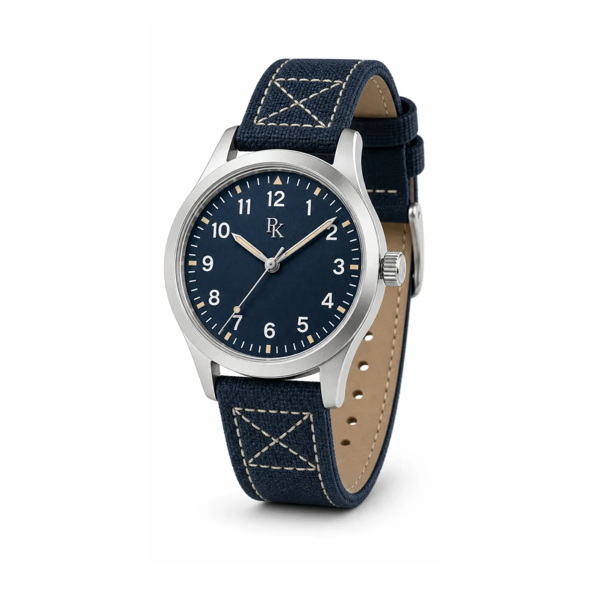 rk-nmd-42-blu-cnv-strap Royal Kinzy Nomad 42mm Blue Canvas Field Watch - Image 5