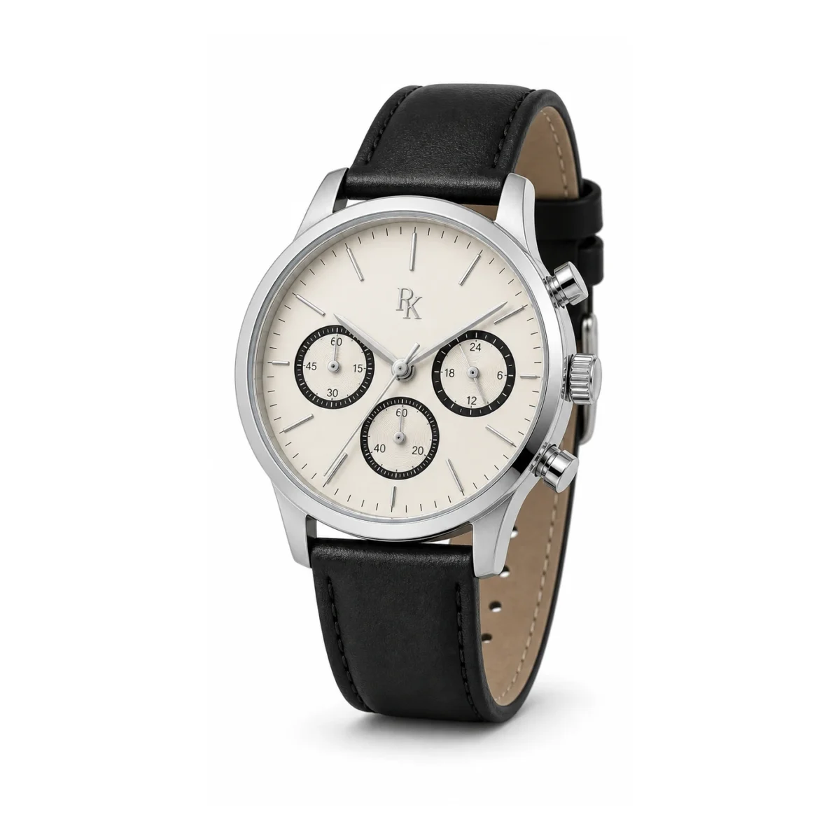 rk-tmp-42-ivy-blk-main Royal Kinzy Tempo 42mm Ivory Black Chronograph Watch