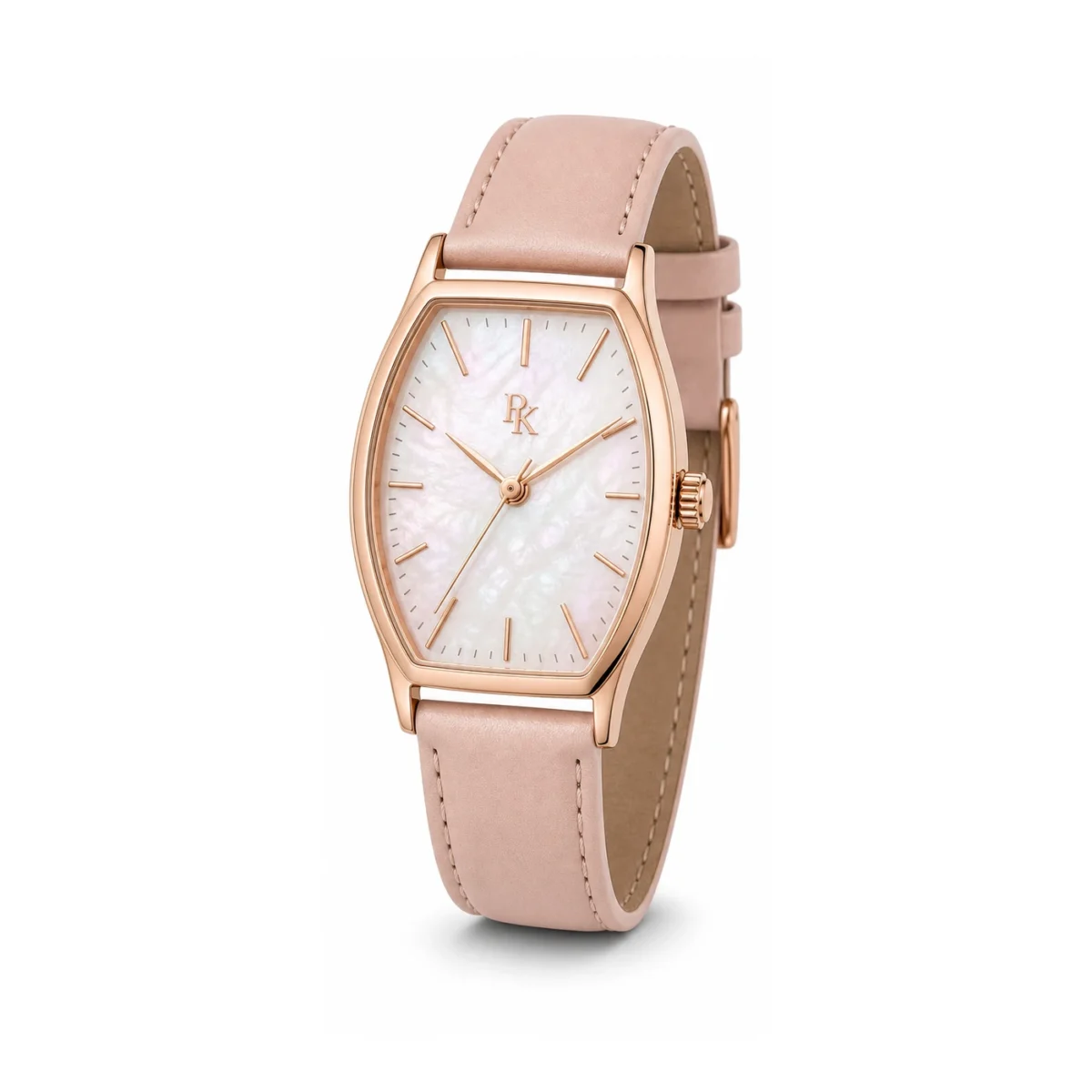 rk-ton-36-rse-mop-front Royal Kinzy Tonneau 36mm Rose Pearl Tonneau Watch - Image 2