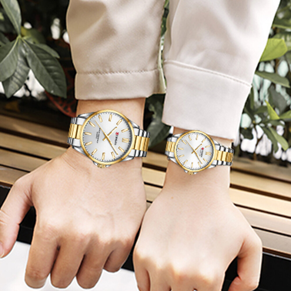 curren fashion brand couple watches for lovers simple classic quartz stainless steel bracelet wristwatches with luminous hands curren fashion brand couple watches for lovers simple classic quartz stainless steel bracelet wristwatches with luminous hands