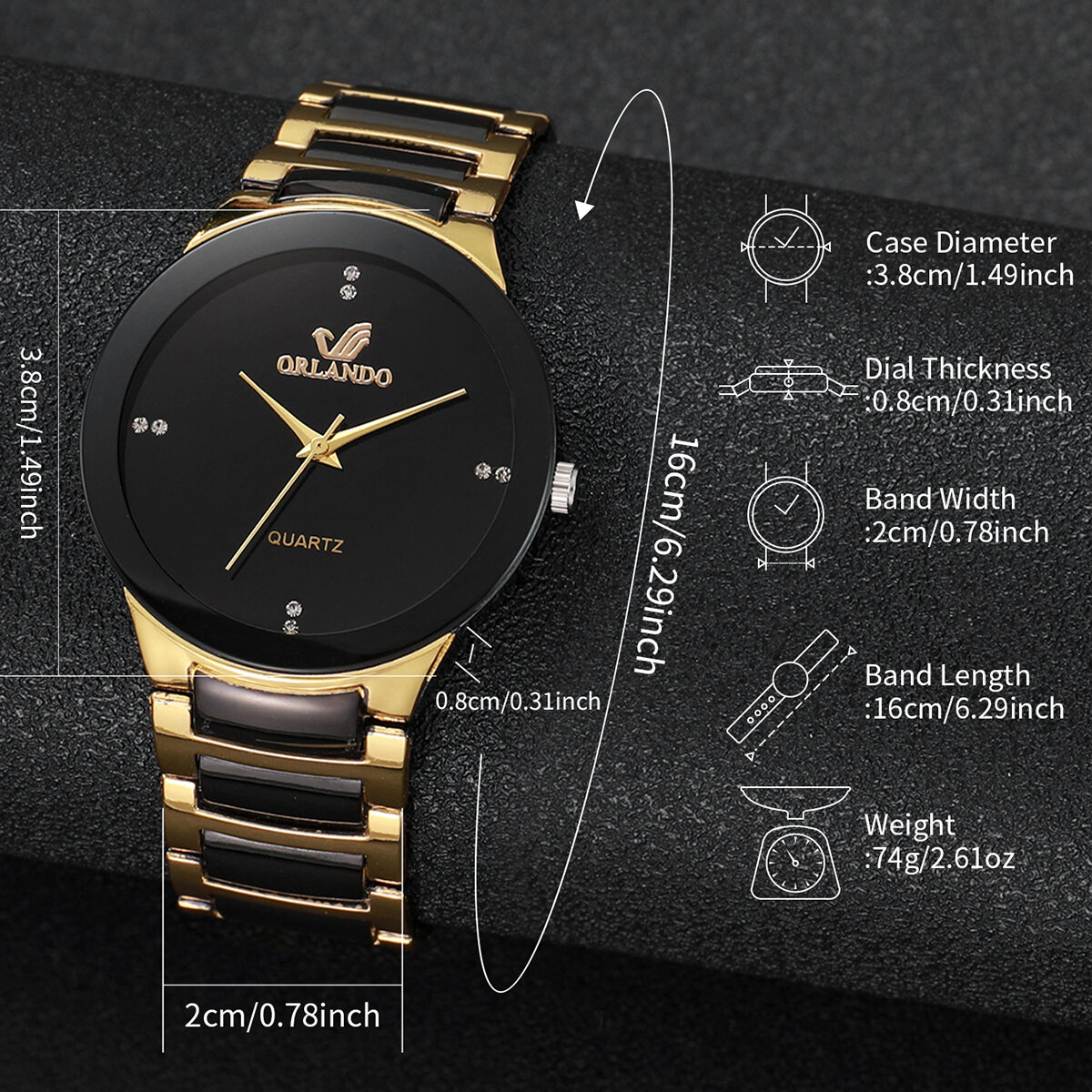 1/2pcs couple's watches fashion stainless steel band men women analog quartz watches set 1/2pcs couple's watches fashion stainless steel band men women analog quartz watches set