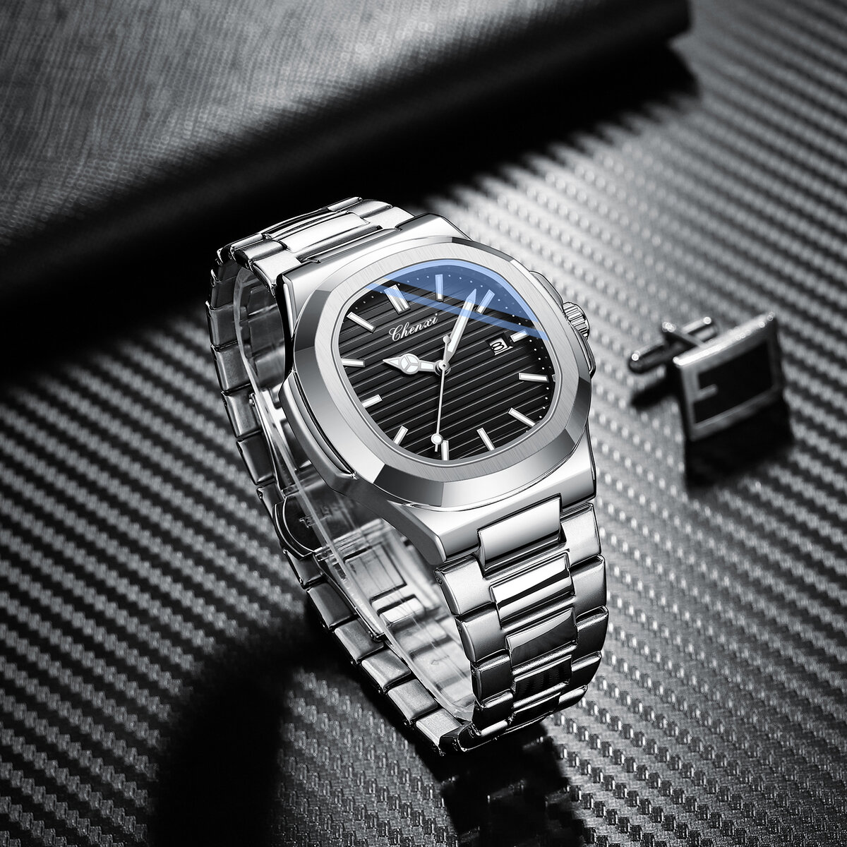 fashion couple watches men and women business luxury stainless steel quartz wristwatch waterproof luminous couple watch pair set fashion couple watches men and women business luxury stainless steel quartz wristwatch waterproof luminous couple watch pair set