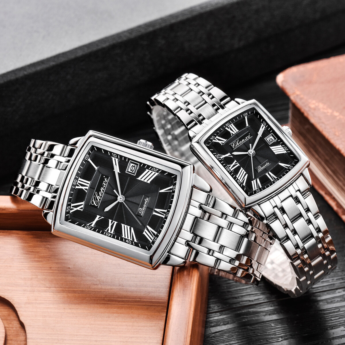 chenxi 079a fashion roman scale men and women couple watches steel band waterproof luxury business silver quartz watch for gift chenxi 079a fashion roman scale men and women couple watches steel band waterproof luxury business silver quartz watch for gift