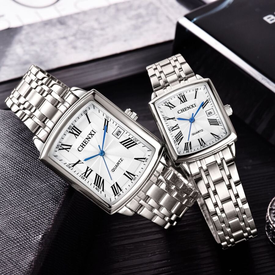 chenxi 079a fashion roman scale men and women couple watches steel band waterproof luxury business silver quartz watch for gift chenxi 079a fashion roman scale men and women couple watches steel band waterproof luxury business silver quartz watch for gift