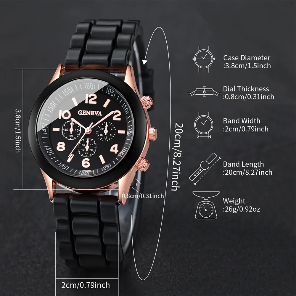 2pcs luxury women's watch set fashion luxury elegant alloy wristwatch silicone strap couple watch men quartz holiday gifts 2pcs luxury women's watch set fashion luxury elegant alloy wristwatch silicone strap couple watch men quartz holiday gifts
