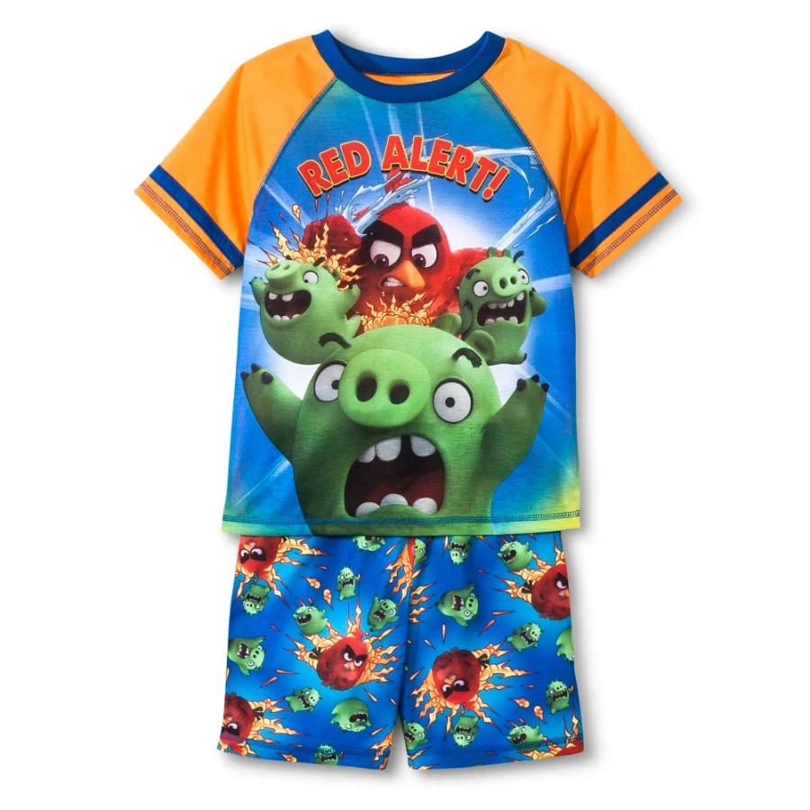 Angry Birds Boys' Pajama Set - Blue XS