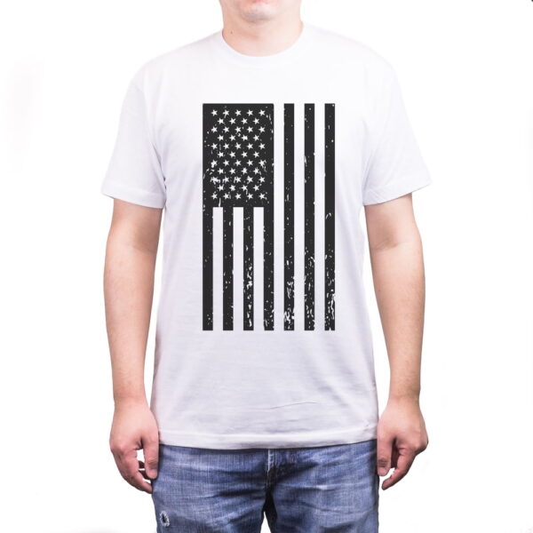Men's Vintage American Flag Fourth of July T-shirt Casual T-shirt on July 4th