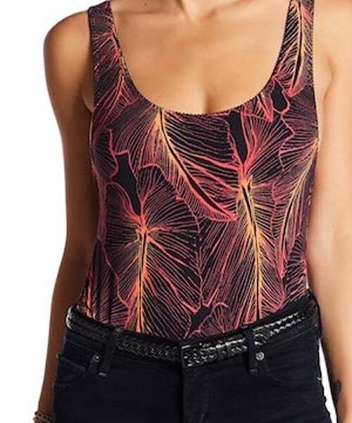 Intimately Free People Ready For The Weekend Bodysuit, Sz Xs Black