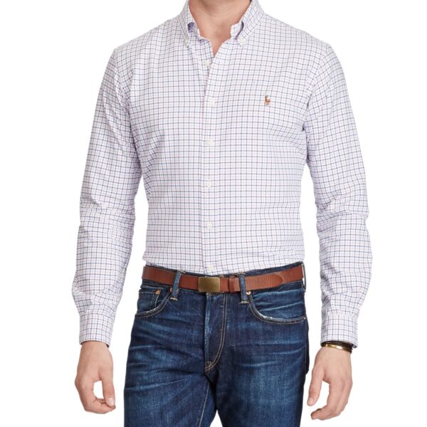 Polo Ralph Lauren Men's Big & Tall Plaid Cotton Oxford Shirt