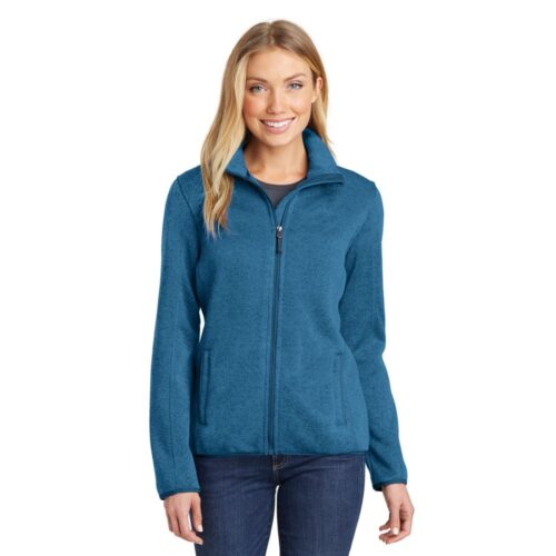 Port Authority Women's Sweater Fleece Jacket. L232