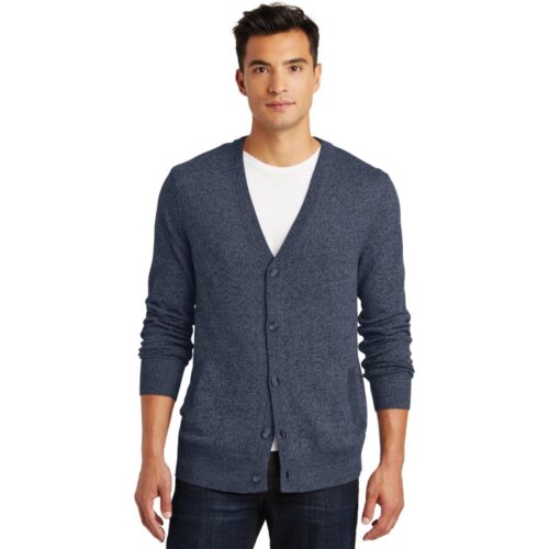 District Made Men's Cardigan Sweater-L (Navy)