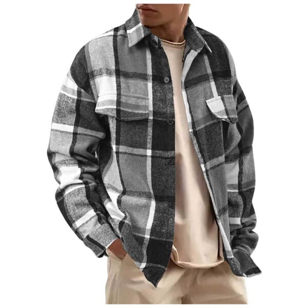 Uyyx Men’s Flannel Shirts Plaid Shirt