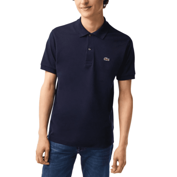 Lacoste Men's Short Sleeve Classic Pique L.12.12 Original Fit Polo Shirt, Navy Blue, 7