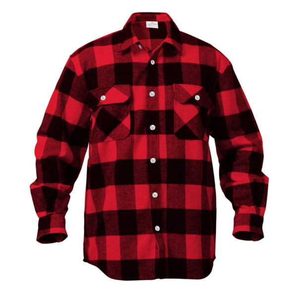 Rothco Heavy Weight Plaid Flannel Shirt, Red, X-Large (B002R6QQZS)
