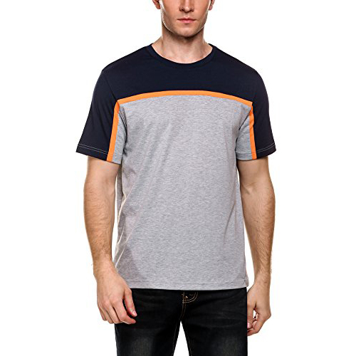 Coofandy Men's Casual T-shirt With O-neck Short Sleeve Contrast Color Sale