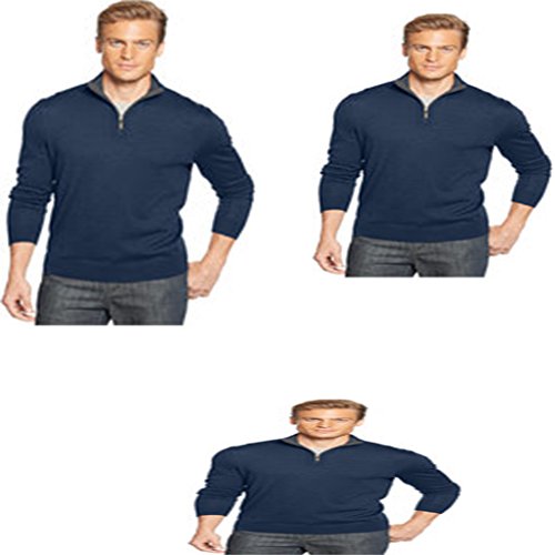 Club Room Big and Tall Merino-Blend Quarter-Zip Sweater