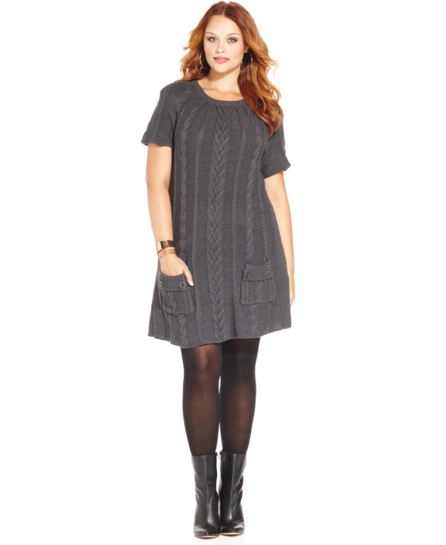 Style & co. Plus Size Cable-Knit Sweater Tunic