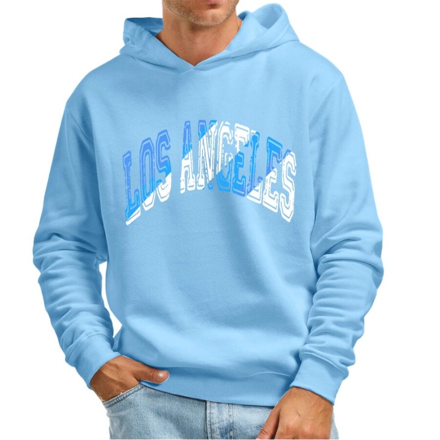 Pmuybhf Men's Hoodies Big and Tall Men's Casual Fashion Solid Color Cordless