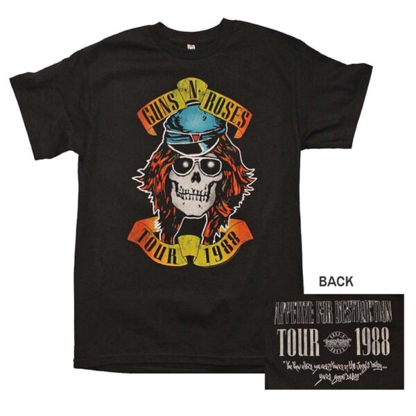 Bravado Men's Guns N' Roses T-Shirt,Black,Small