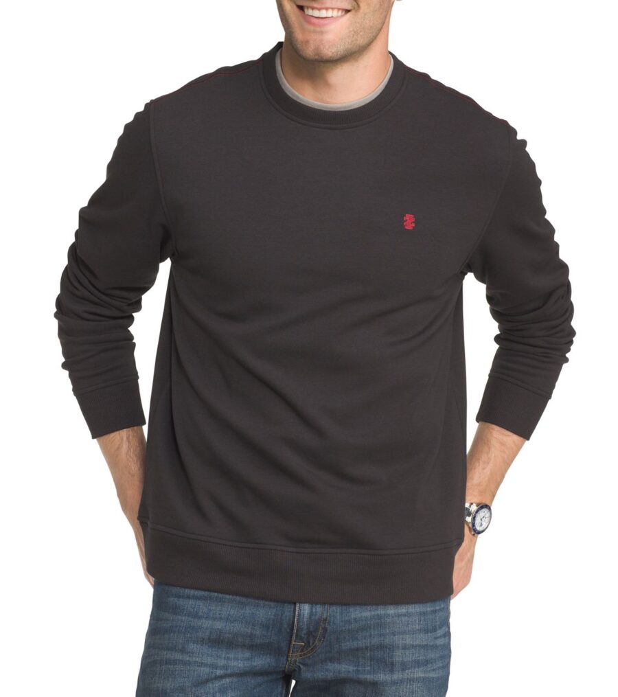 Izod Men's Big & Tall Long Sleeve Advantage Fleece Sweatshirt