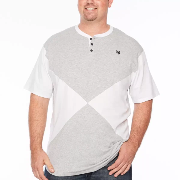 Zoo York Short Sleeve Henley Shirt-Big and Tall