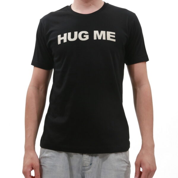 E.vil Men's Cotton T-Shirt "Hug Me" Black