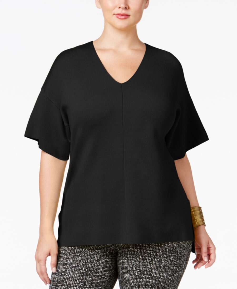 Alfani Plus Size Milano Dolman-Sleeve Top, Only at Macy's