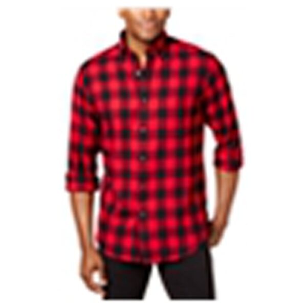 Club Room Men's Checkered Button Up Shirt