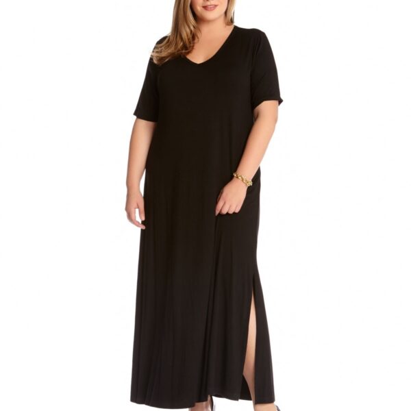 Plus Size Women's Karen Kane V-Neck T-Shirt Dress