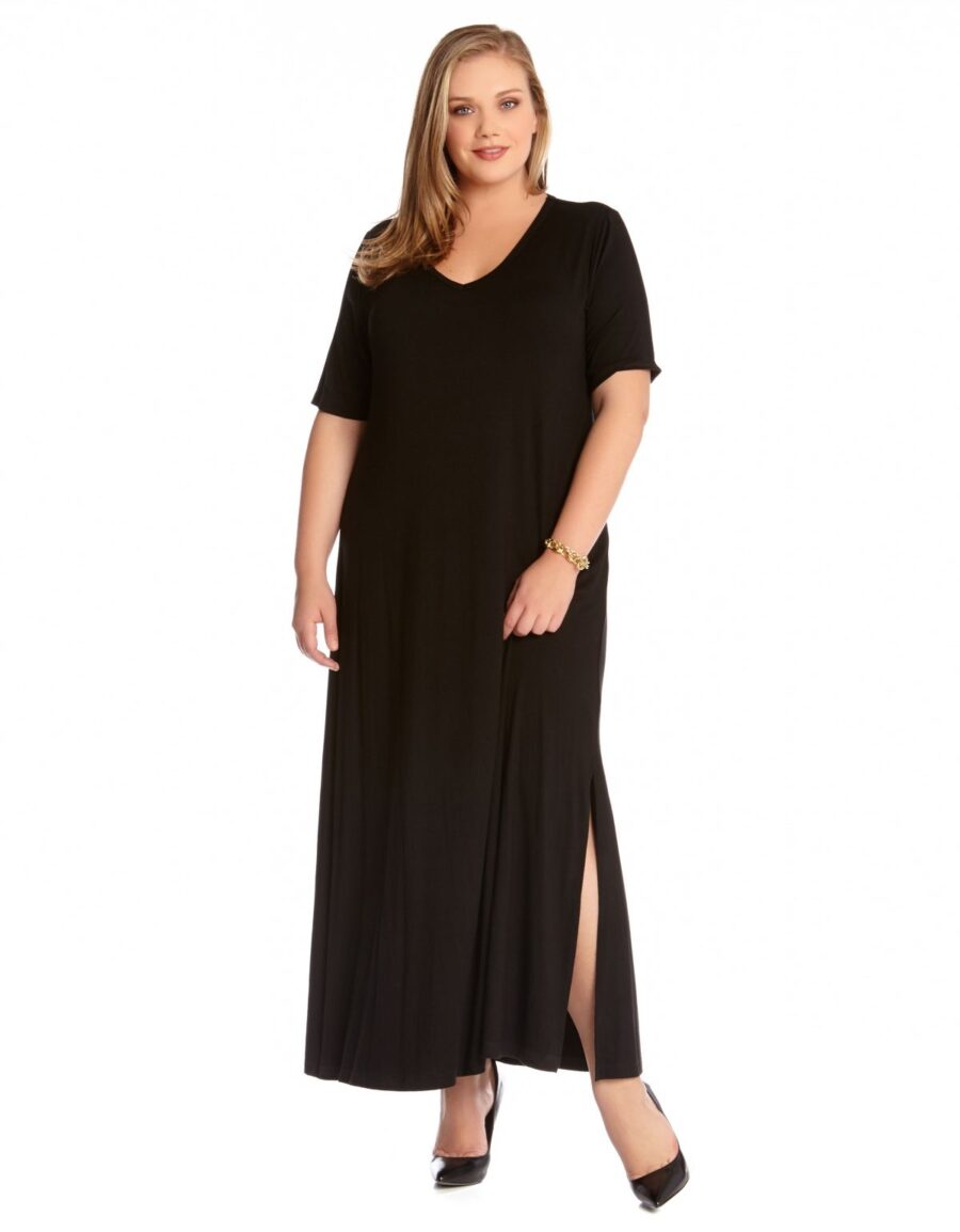 Plus Size Women's Karen Kane V-Neck T-Shirt Dress
