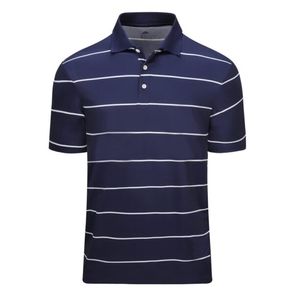 Scodi Men's Casual Polo Shirts Summer Short Sleeve Blue Striped Tactical Golf Tennis T-Shirts