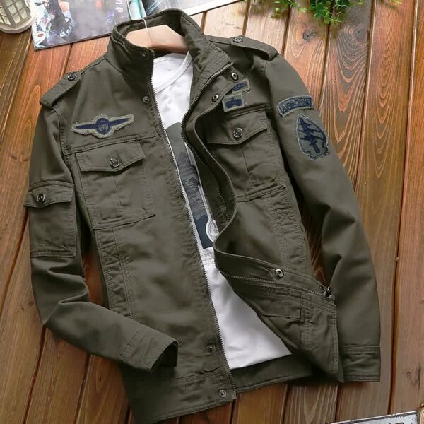 Byte Legend Men's Cotton Bomber Jackets Spring Autumn Military Tactical Pilot Coat For Men