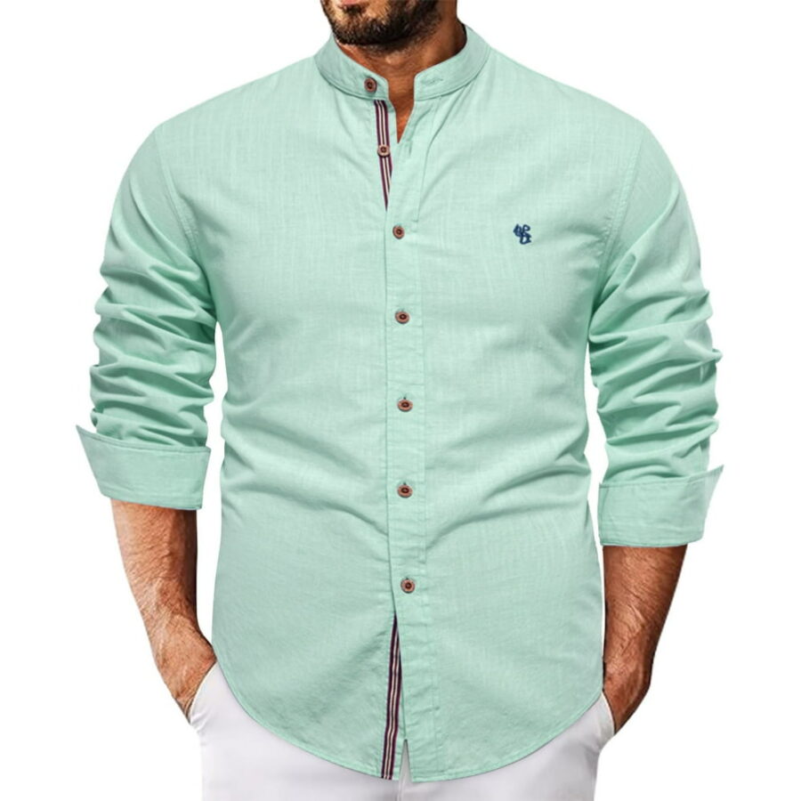 Fbmdbb Shirt for Men 2024 Men's Oxford Shirt Long Sleeve Casual Button Down