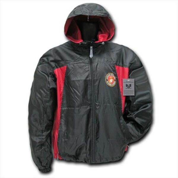 Rapiddominance Marines 2 Tone Windbreaker, Black, Large