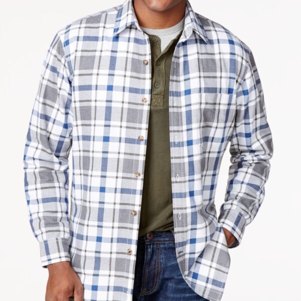 Club Room Men's Plaid Shirt Jacket