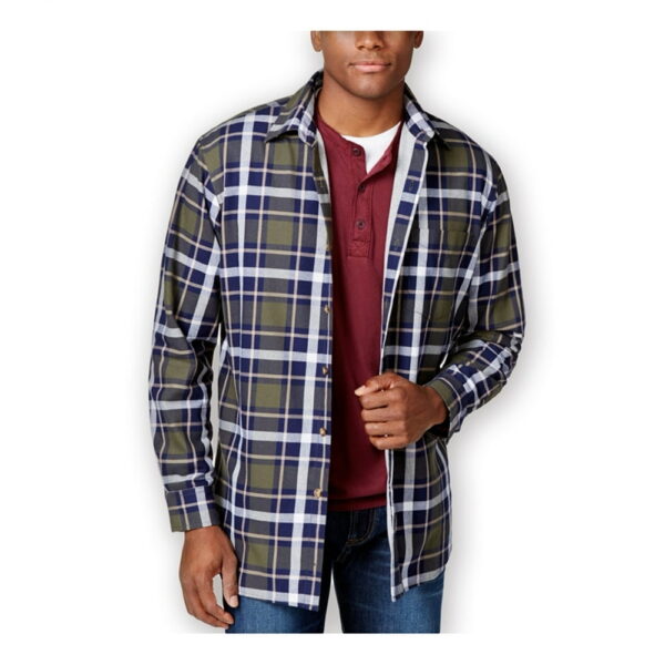 Club Room Men's Plaid Shirt Jacket